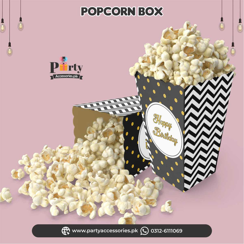 happy birthday popcorn boxes