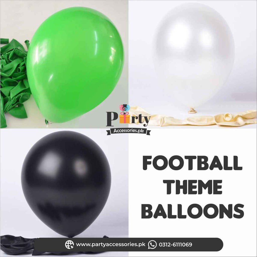 Football Theme Colors Plain Balloons Solid color latex rubber balloons