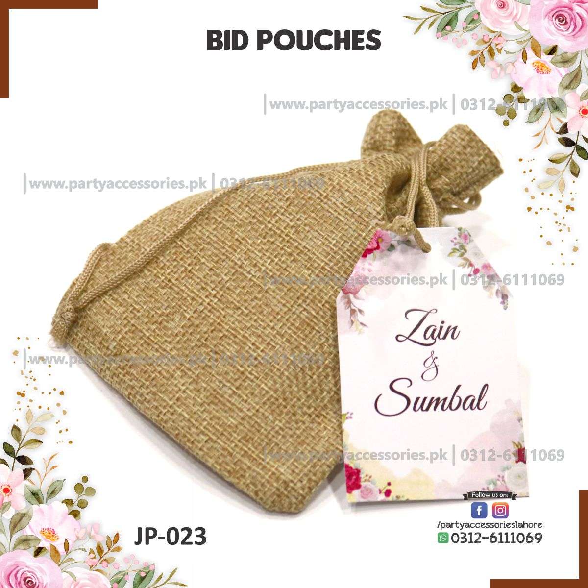 nikkah bidh pouches