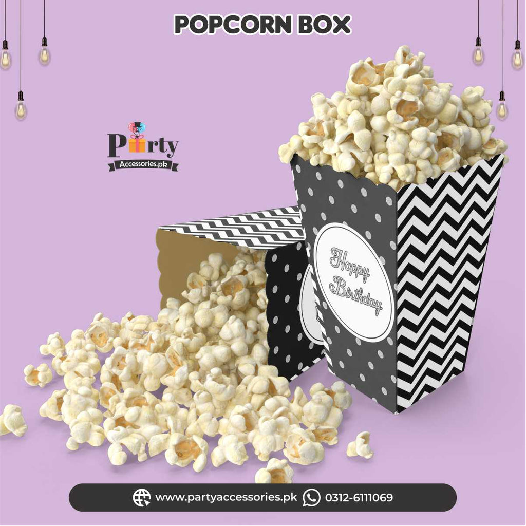 popcorn boxes for table decoration