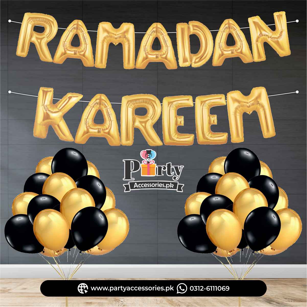 Ramadan Kareem Decoration Letters Foil Balloons