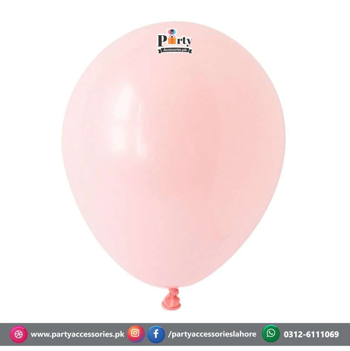 Plain Pastel peach color balloons