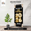 Welcome standee customized for new year party 