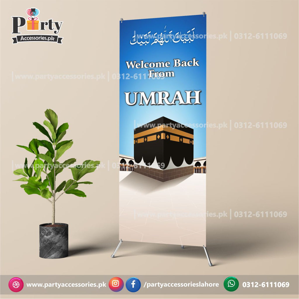 umrah mubarak welcome standee decorations