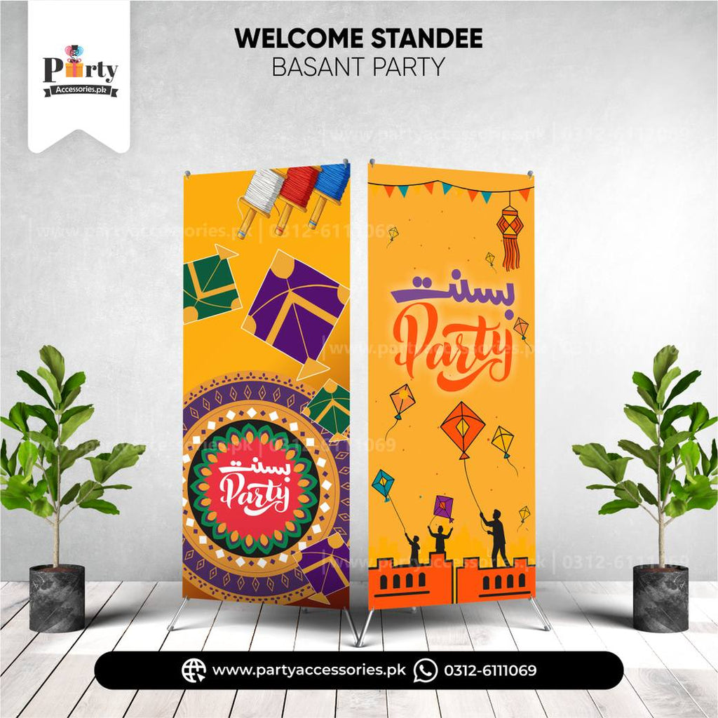 Basant Festival Customized Welcome Standee – Party Entrance Decor