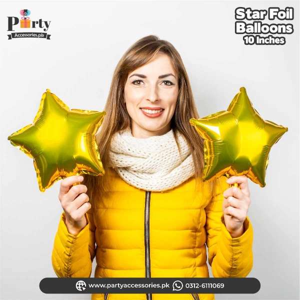 small star foil balloons