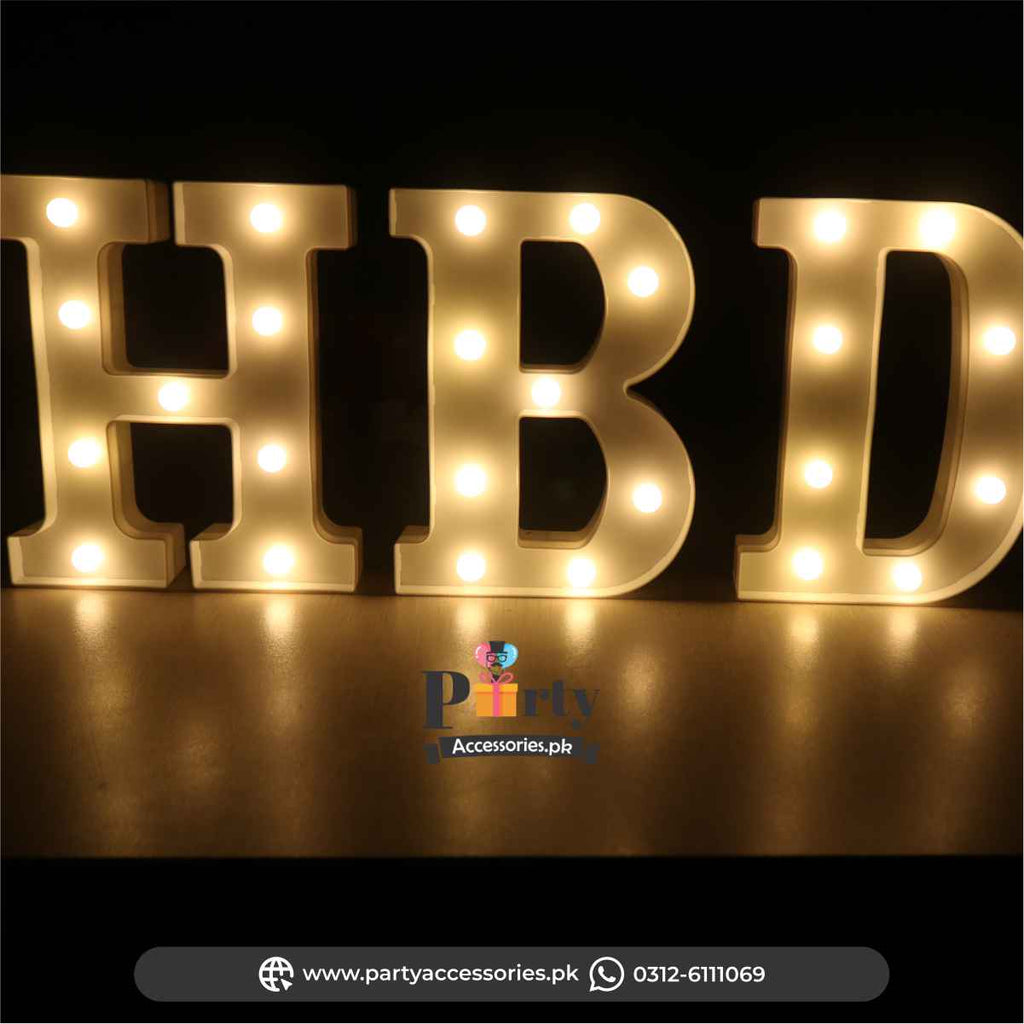 happy birthday led letters 