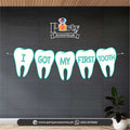 first tooth blue banner | first tooth ideas