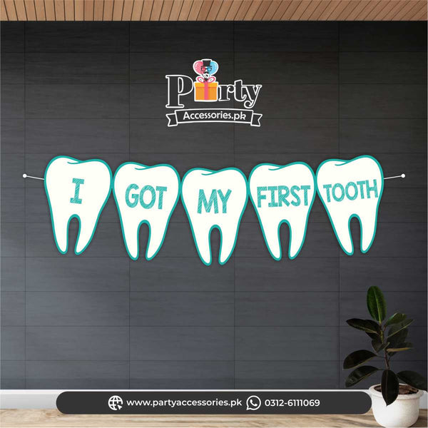 first tooth blue banner | first tooth ideas