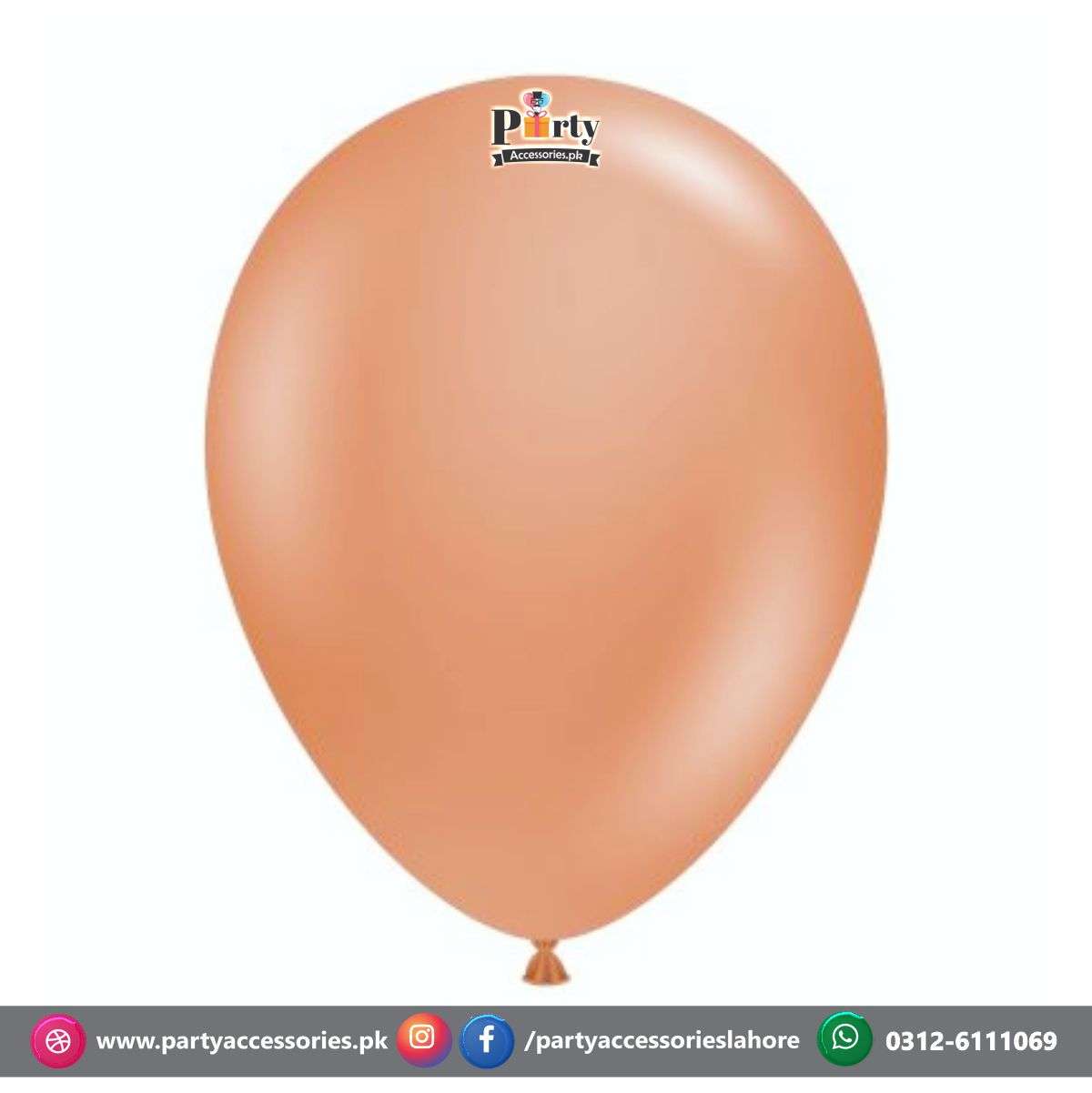 Pastel rose gold balloons