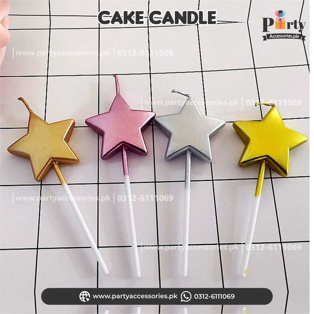star shape cake topper candle
