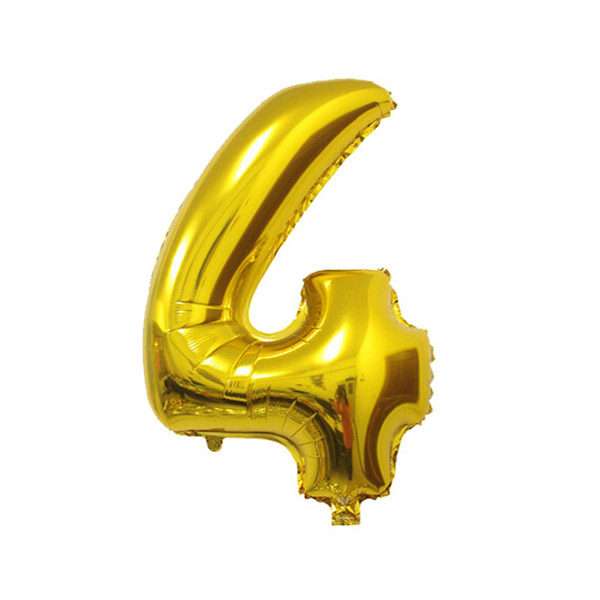Golden Jumbo Number Foil Balloons – 40 Inch Party Decoration