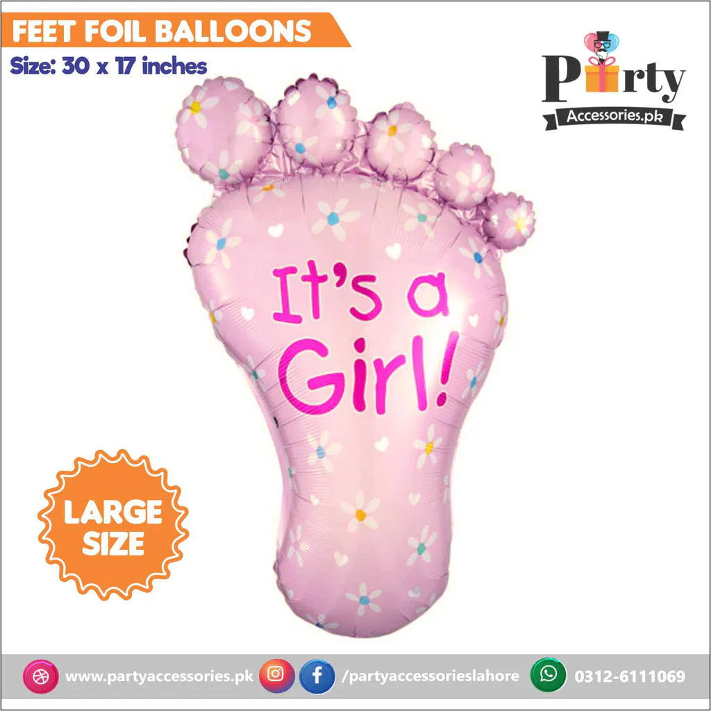 Baby Girl foil Balloon for welcome baby and baby shower daraz decoration 