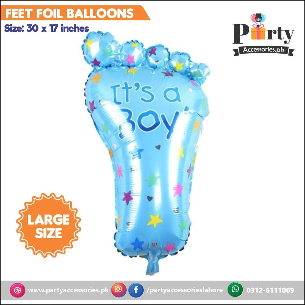 Baby Boy large foil Balloon for baby shower and welcome baby boy