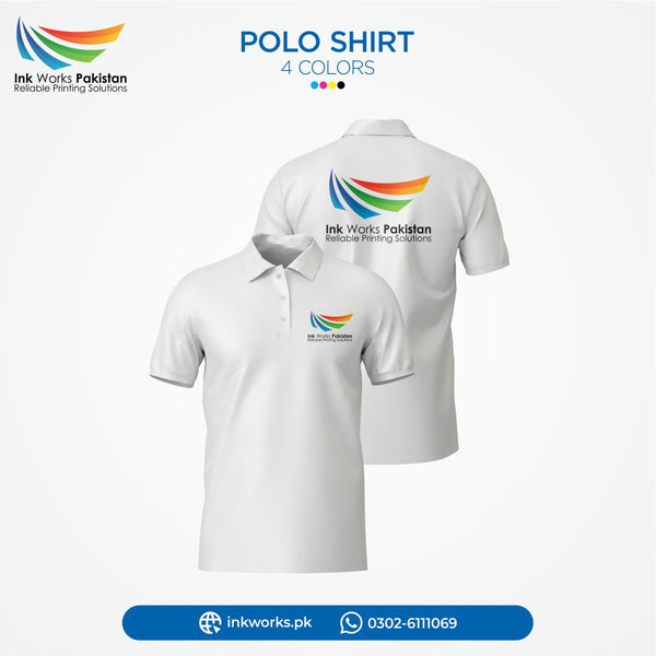 Personalized Polo T-Shirts with your Brand Name and Logo | InkWorks Pakistan