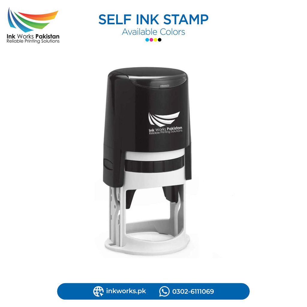 Customized Self-Inking Stamps - Personalized and Convenient Round | InkWorks Pakistan