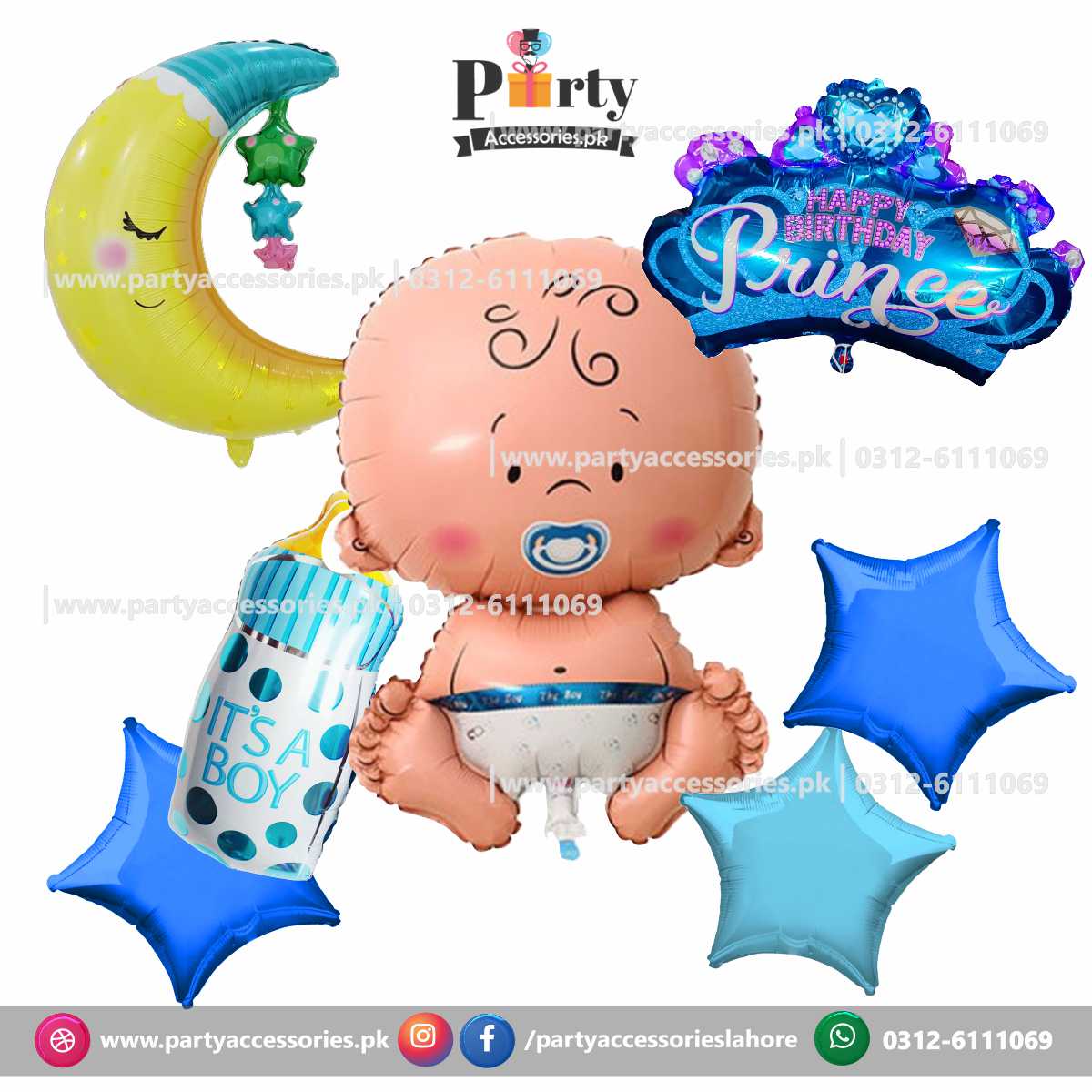 its a Boy foil balloons decoration amazon ideas