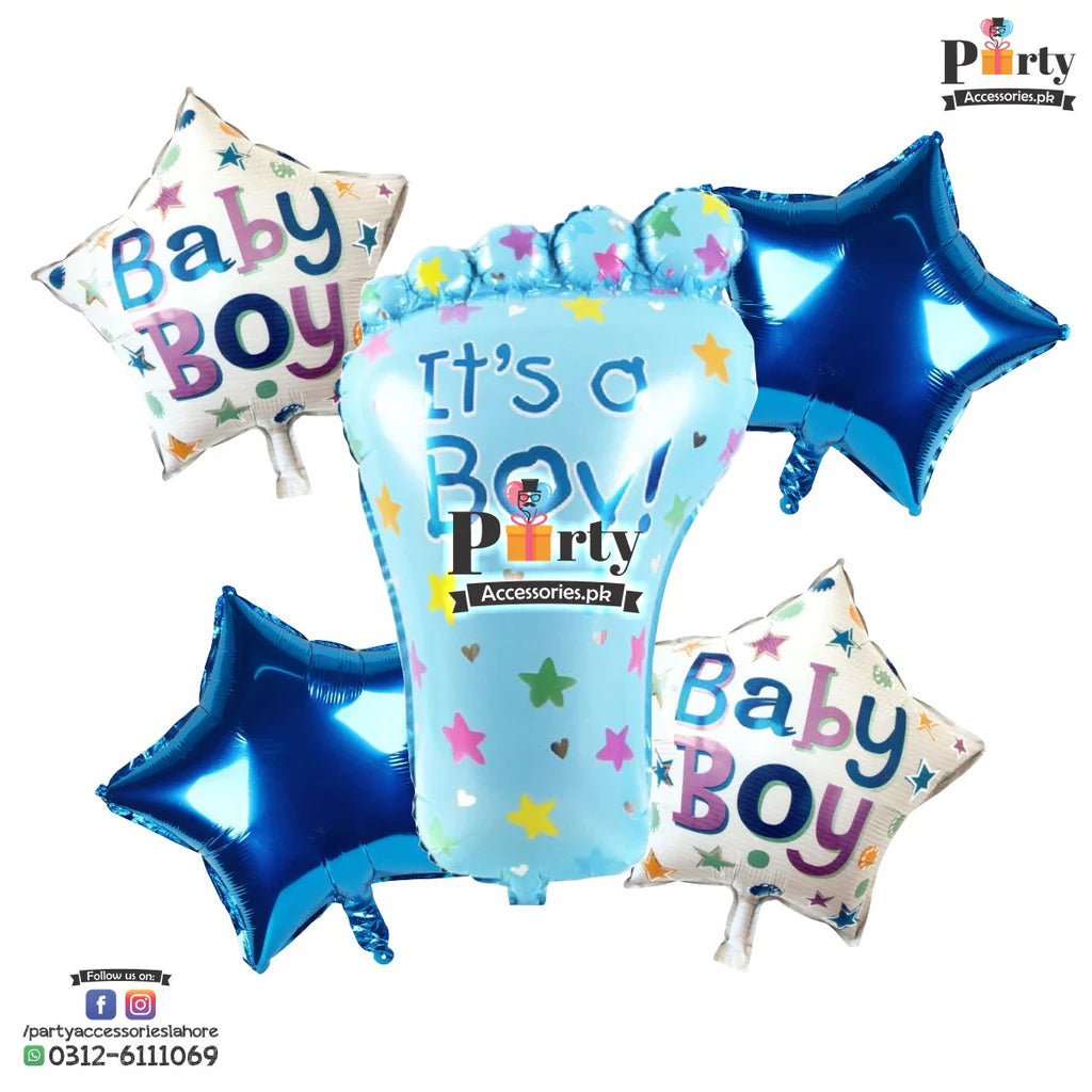 BABY BOY foot its a Boy exclusive foil balloons 