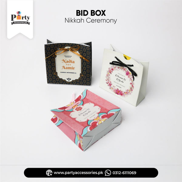  bid pouch boxes wedding favor ideas in pakistan