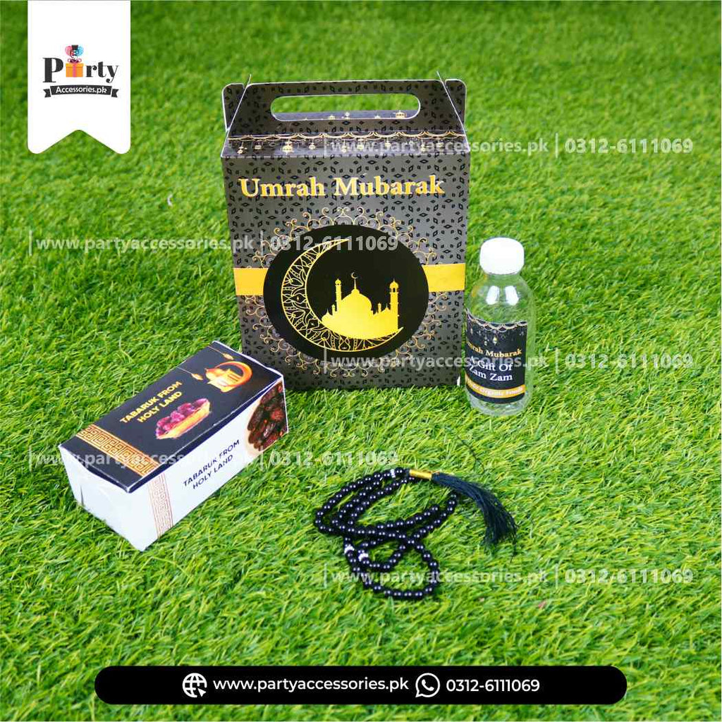 umrah giveaways | zam zam and date distribution ideas