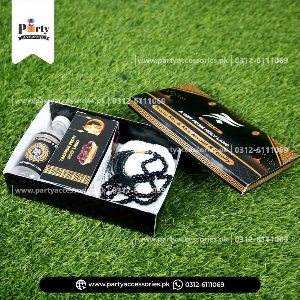 Customized Hajj Tabaruk formal box Packaging | Hajj Giveaway corporate boxes