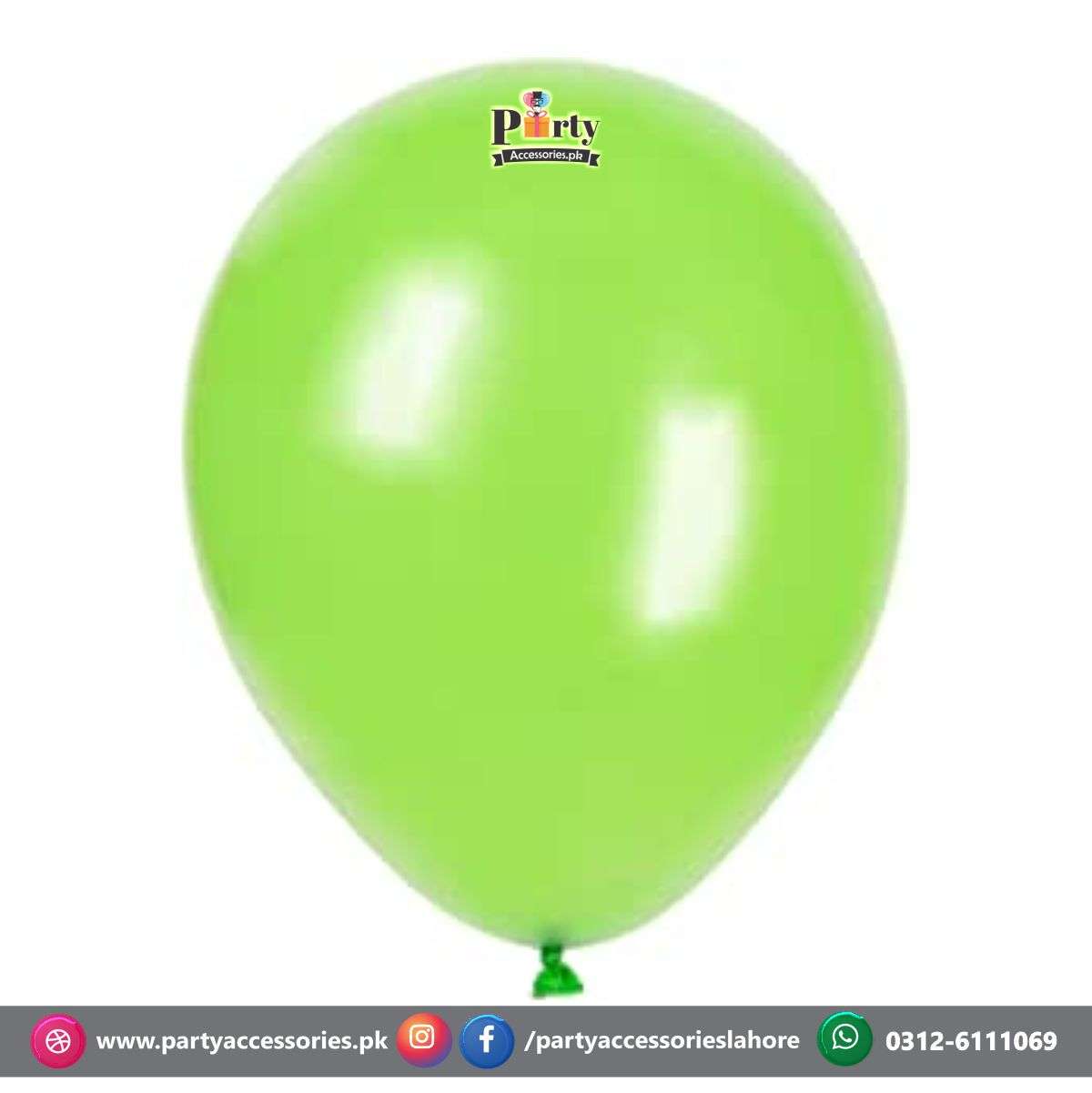 Plain Pastel Green Color Party Balloons
