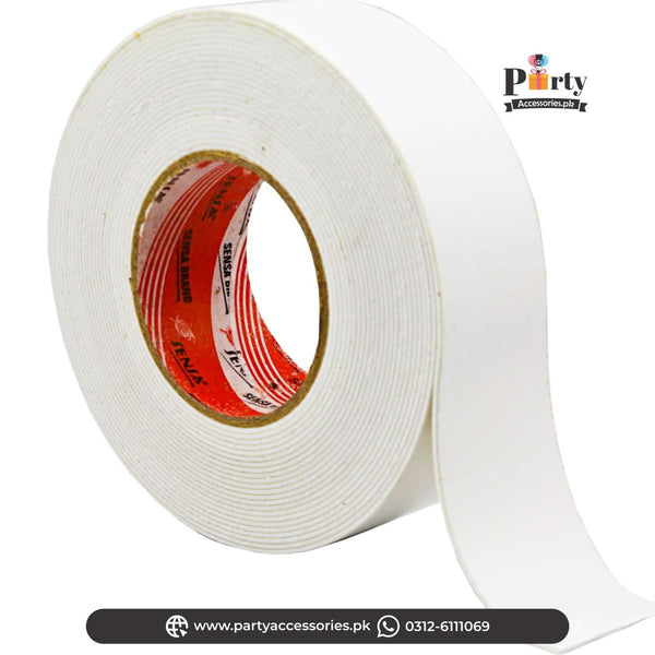 Double sided Foam tape 1 inch wide | self adhersive for Balloon decoration
