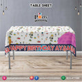 Customized Outer Space Theme Birthday Table Top Sheet