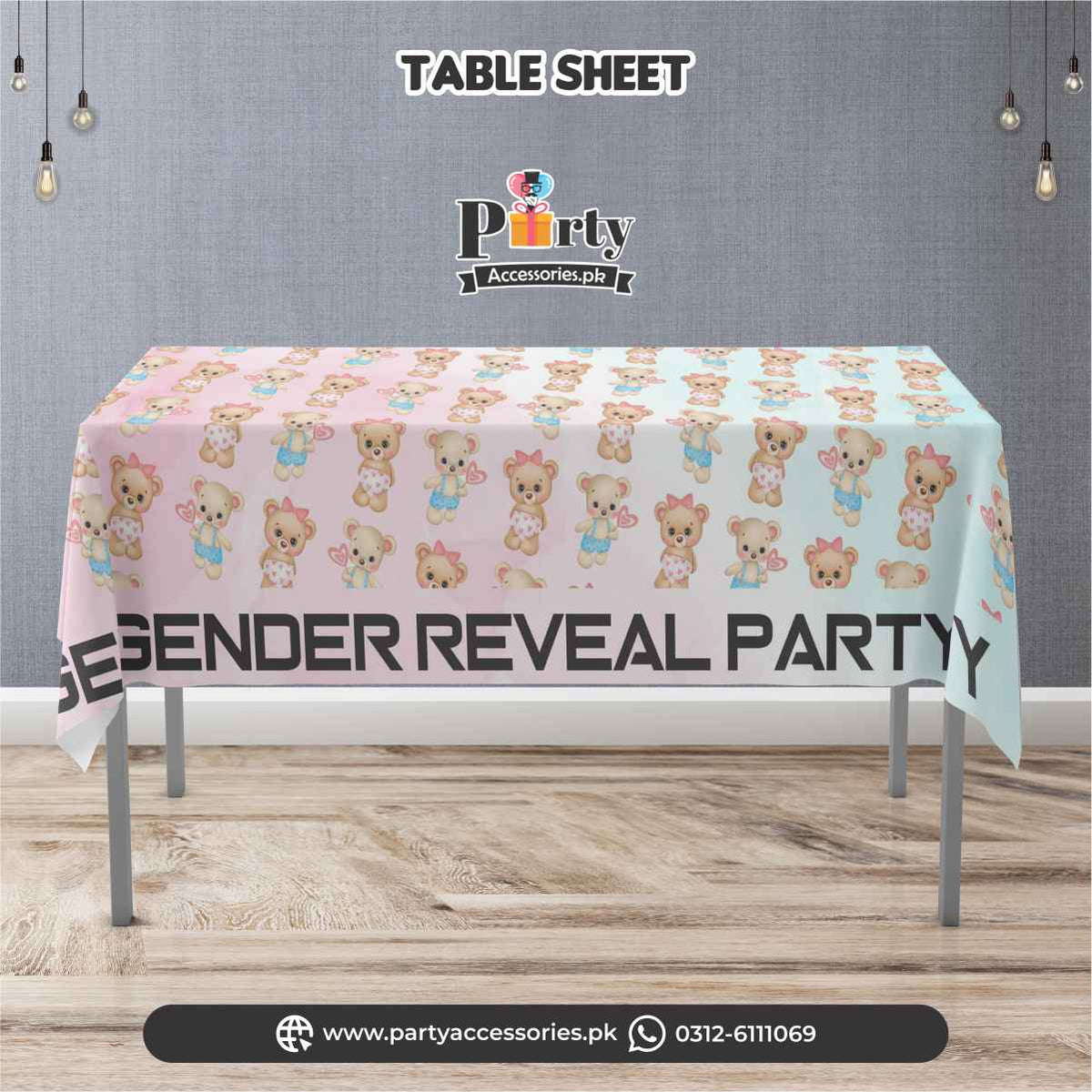 Gender reveal party table decoration top sheet – PartyAccessories.pk