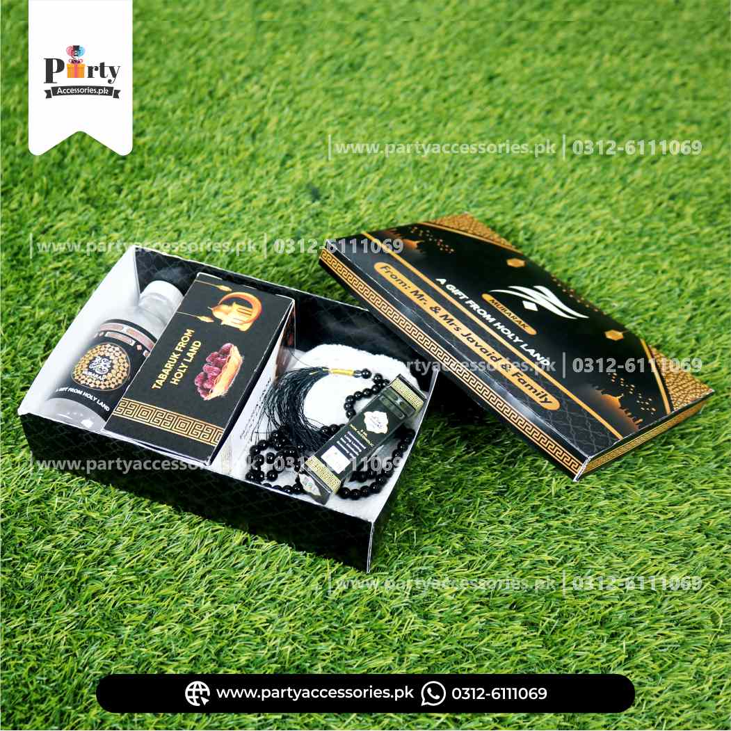 Customized Hajj Tabaruk formal box Packaging | Hajj Giveaway corporate boxes