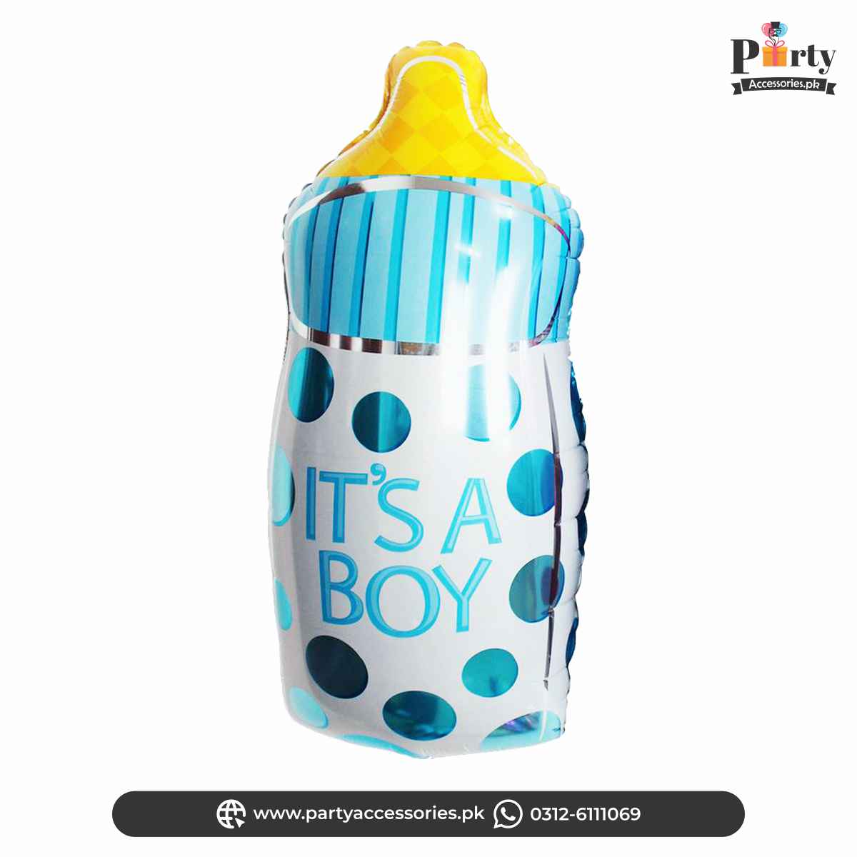 its a boy feeder shape balloon