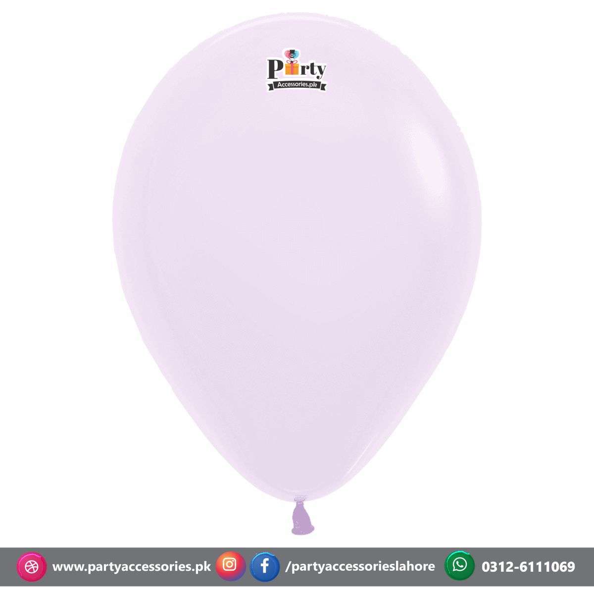 plain Pastel light purple balloons