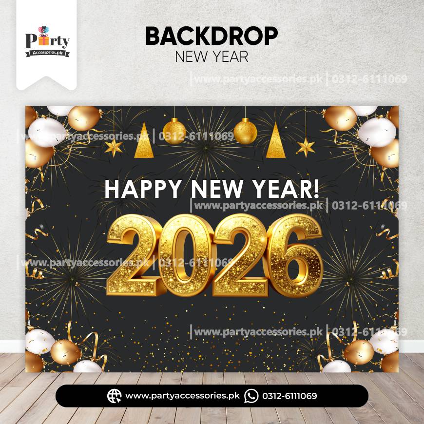 new year theme customized  party backdrop 