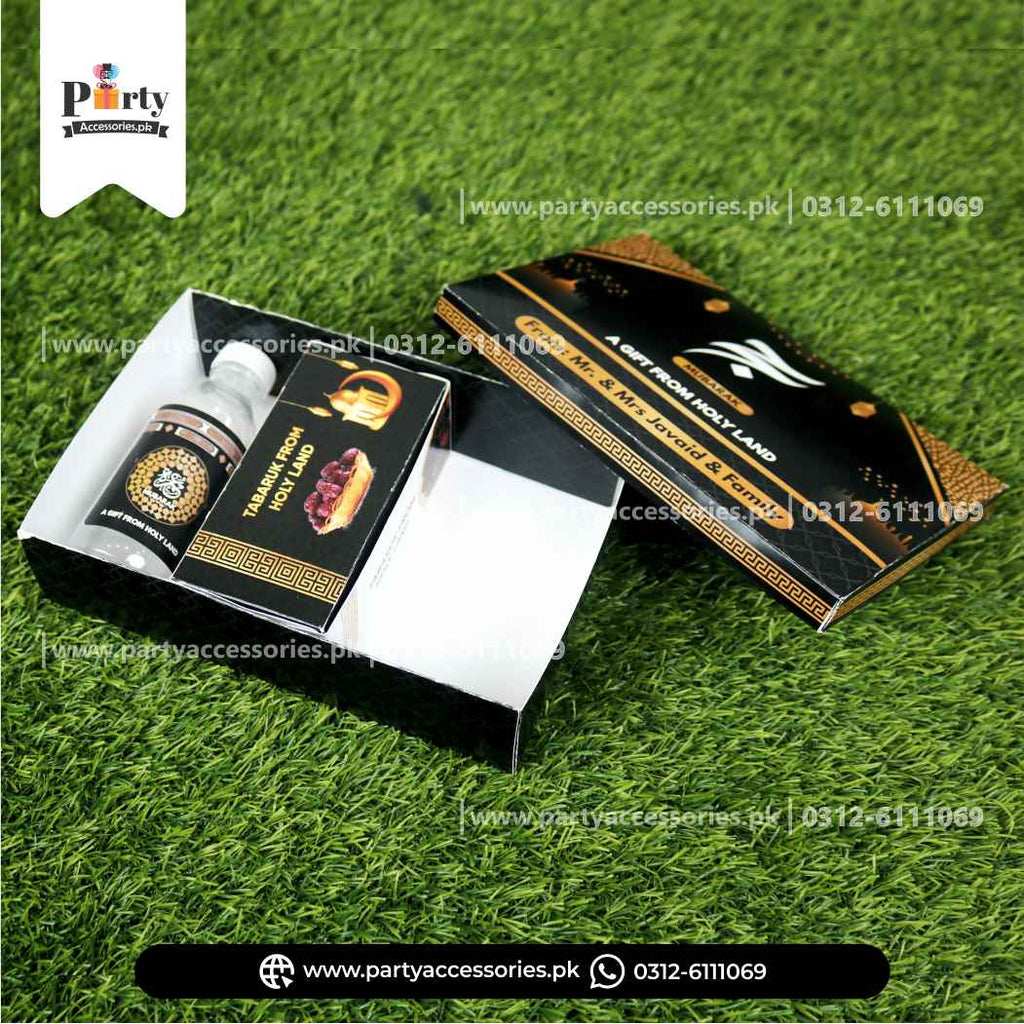 Customized Hajj Tabaruk formal box Packaging | Hajj Giveaway corporate boxes