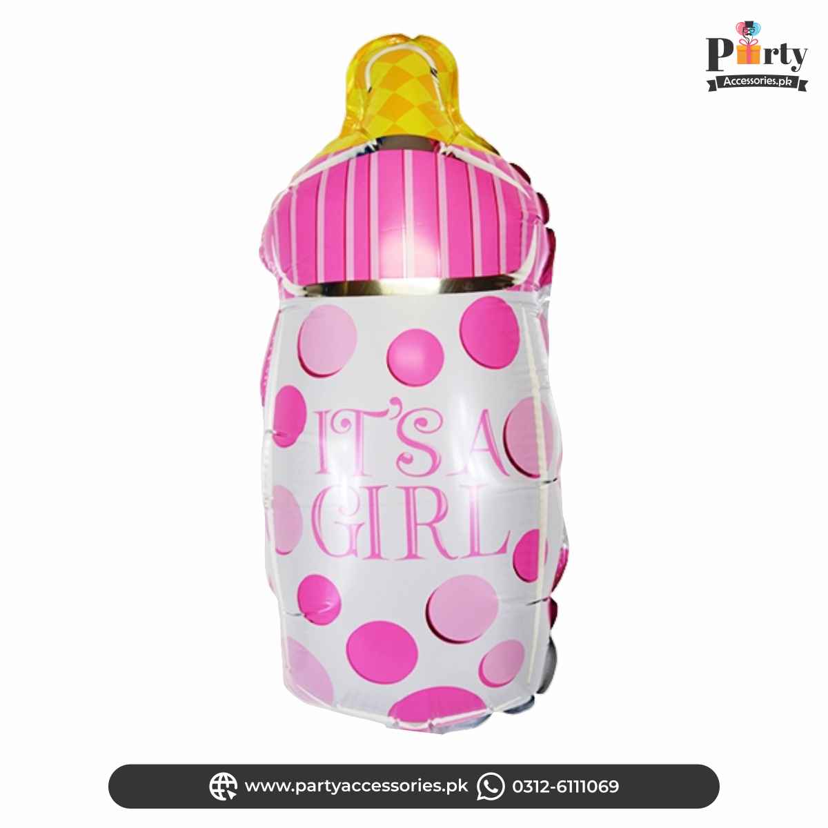 its a girl feeder shape balloon