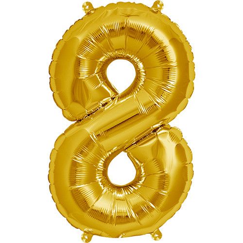 Golden Jumbo Number Foil Balloons – 42 Inch Party Decoration