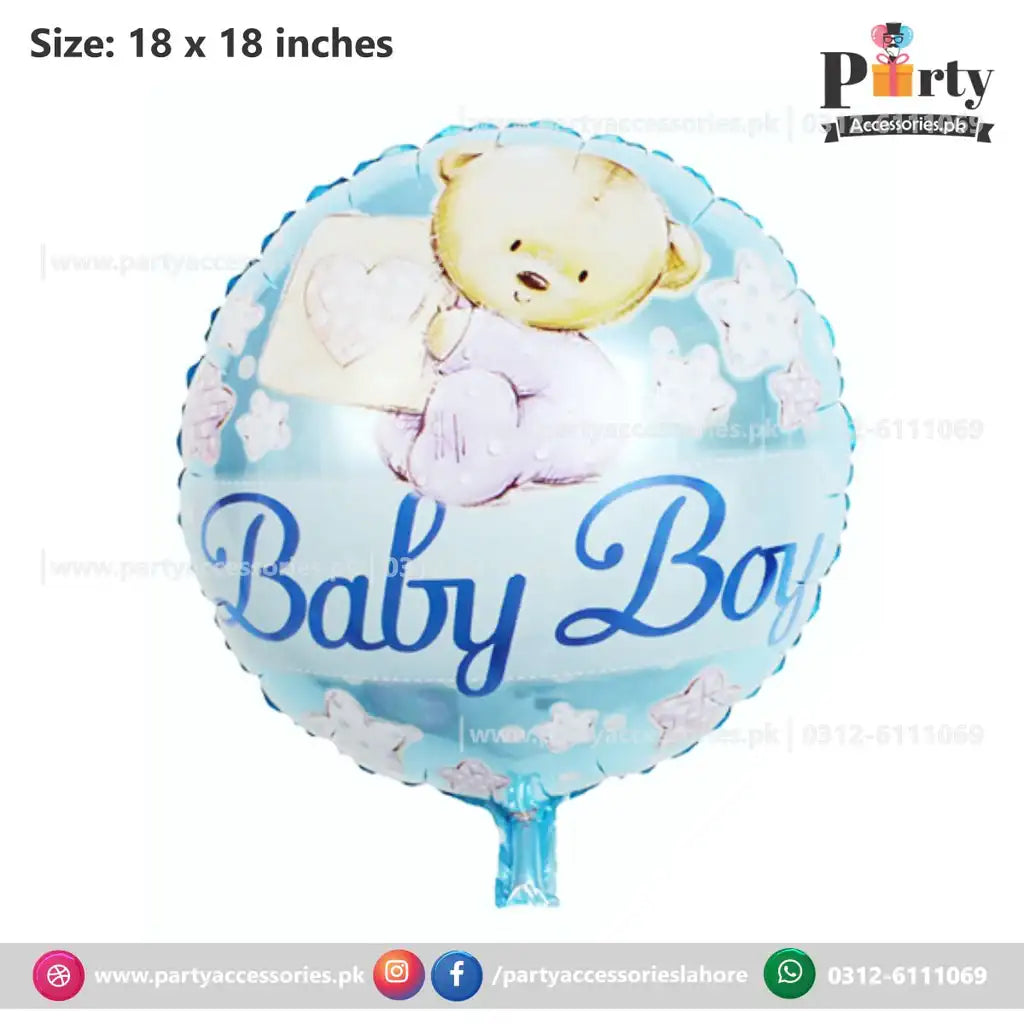 Baby Boy large foil Balloon for baby shower and welcome baby boy