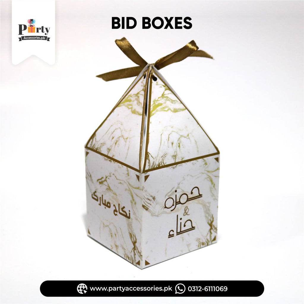 wedding return favor boxes