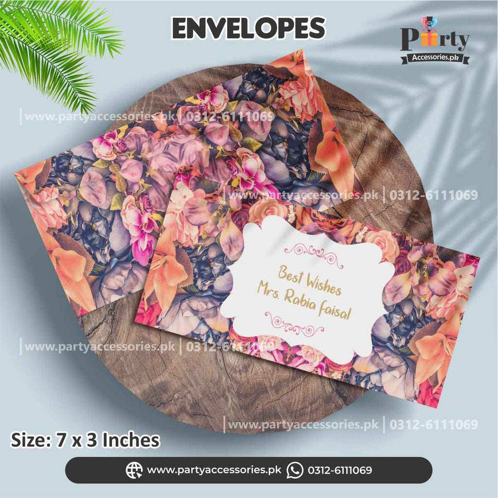 Money Envelopes Customized with Name (Pack of 12)