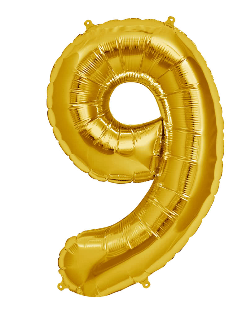 Golden Jumbo Number Foil Balloons – 42 Inch Party Decoration