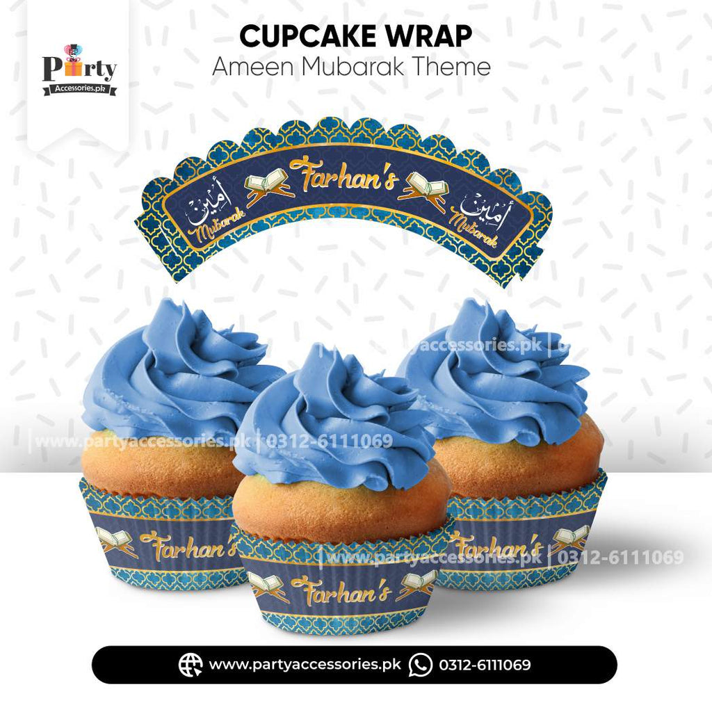 Ameen Mubarak Customized Cupcake Wraps for Decoration 