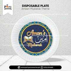 With plates