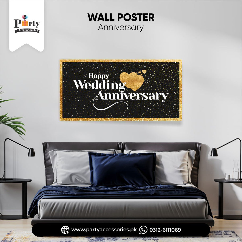 wedding anniversary poster foe back wall