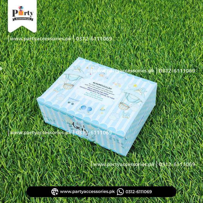 250gm Baby Boy Birth Announcement Boxes