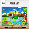 dinosaur theme customized birthday party backdrop 