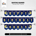 twinkle twinkle little star theme birthday party customized bunting banner 