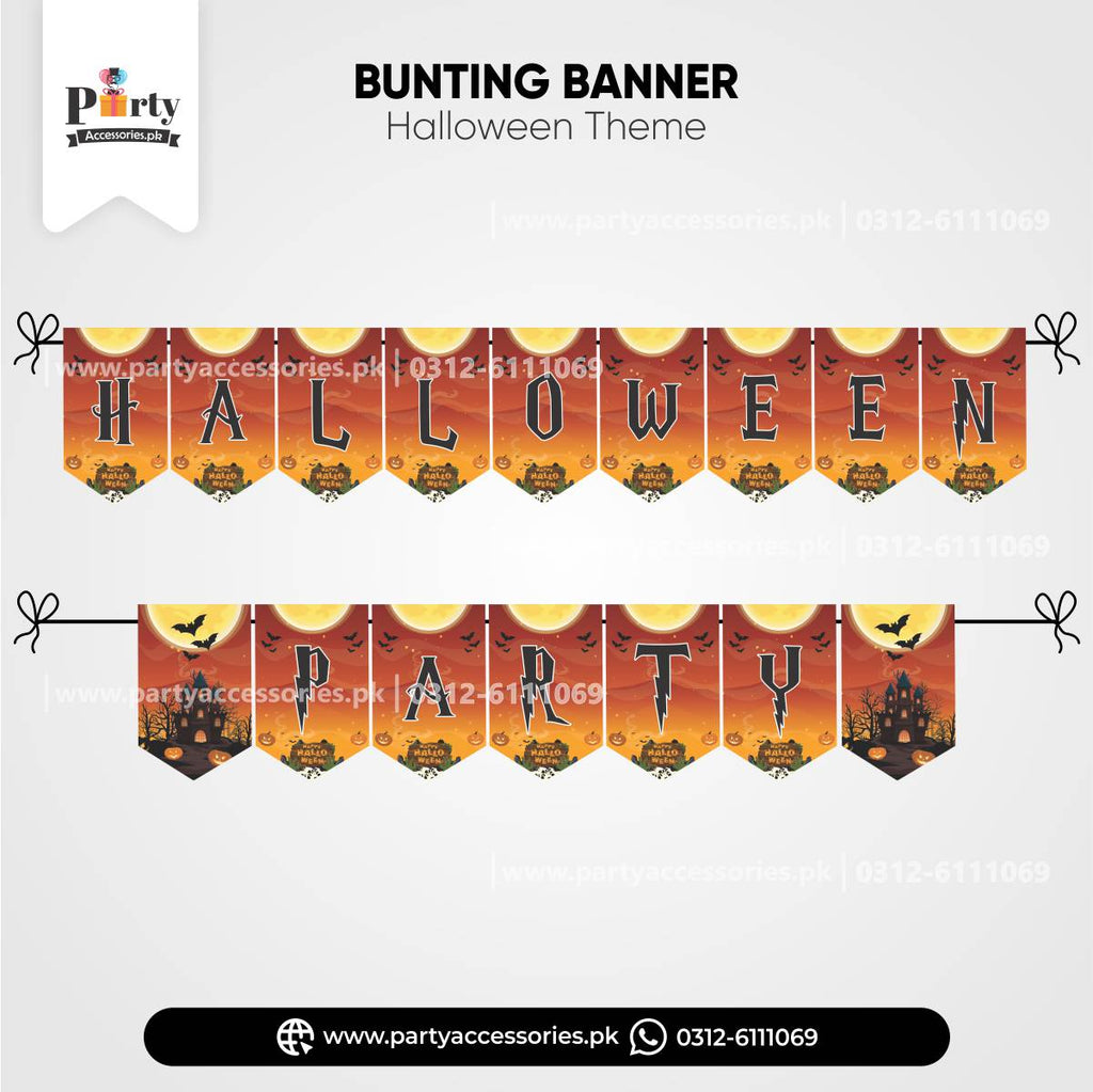 halloween theme party home wall decoration banner