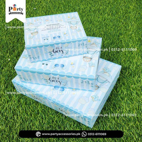 Baby Boy Birth Announcement Boxes | It's a Boy Sweet Boxes | Personalized Methai Boxes