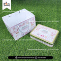Customized Tin Boxes with Carry Bags for Baby Girl Announcement 