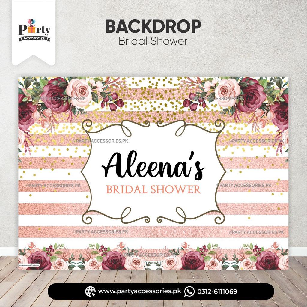 Bridal shower Backdrop penaflex PINTEREST IDEAS